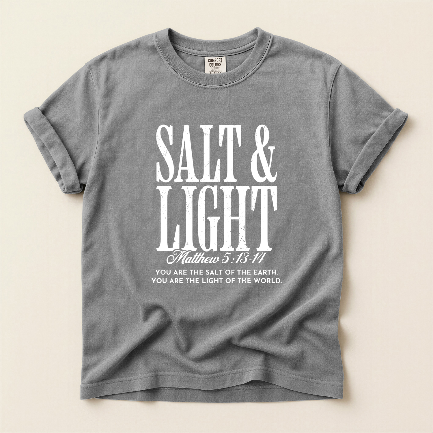 Salt and Light Comfort Colors Christian T-Shirt