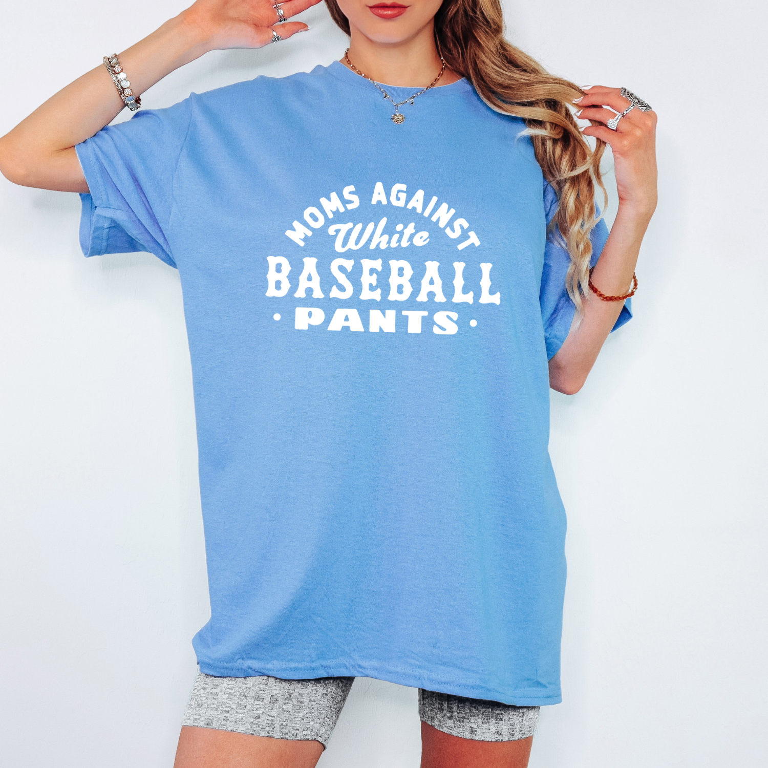 Moms Against White Baseball Pants T-Shirt