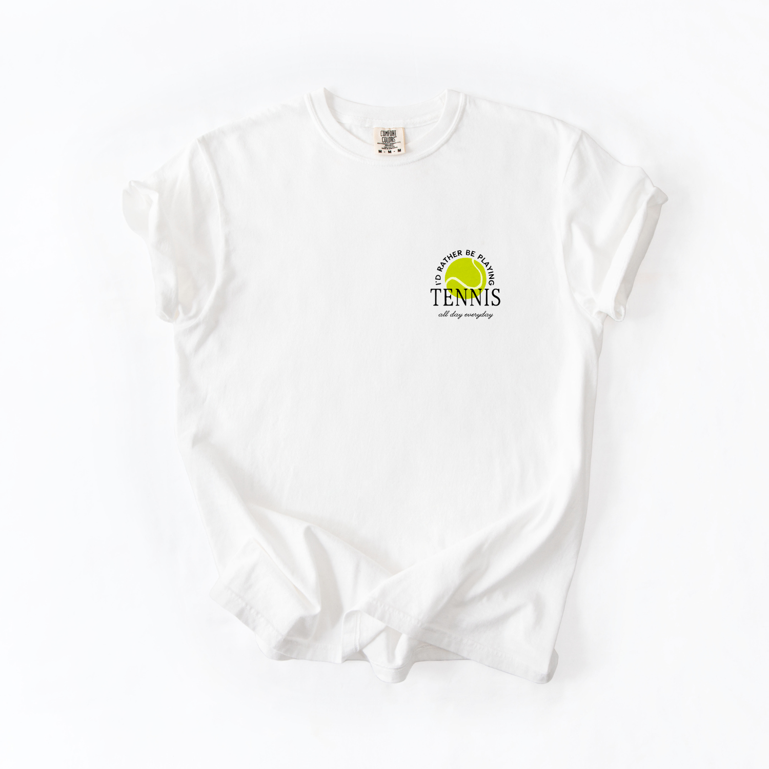 Happiest on the Courts Tennis Lover Tee