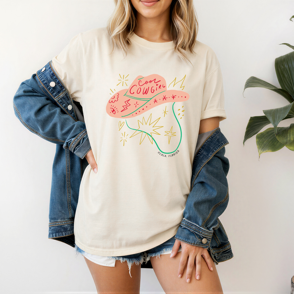 Cool Cowgirl Comfort Colors T-Shirt