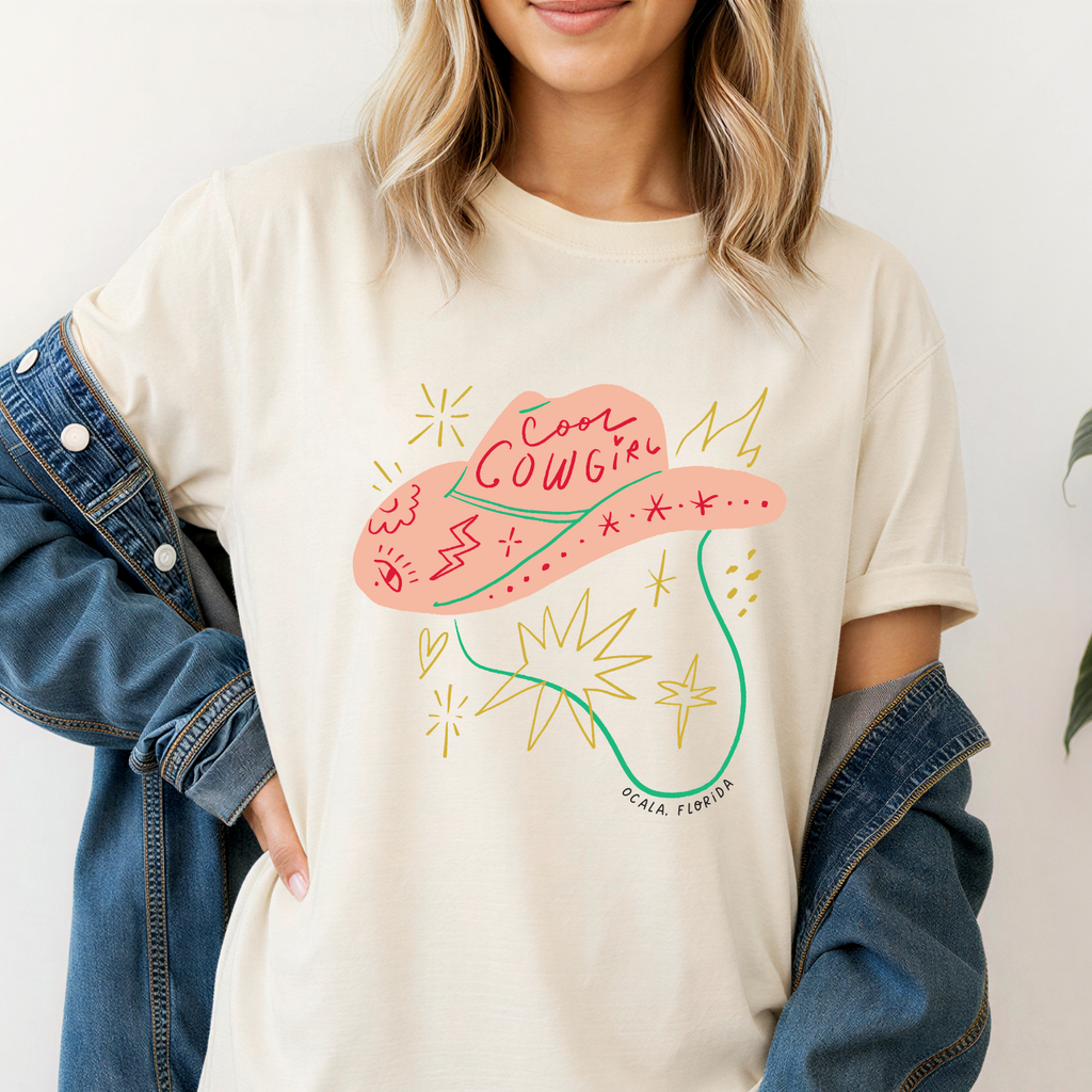 Cool Cowgirl Comfort Colors T-Shirt