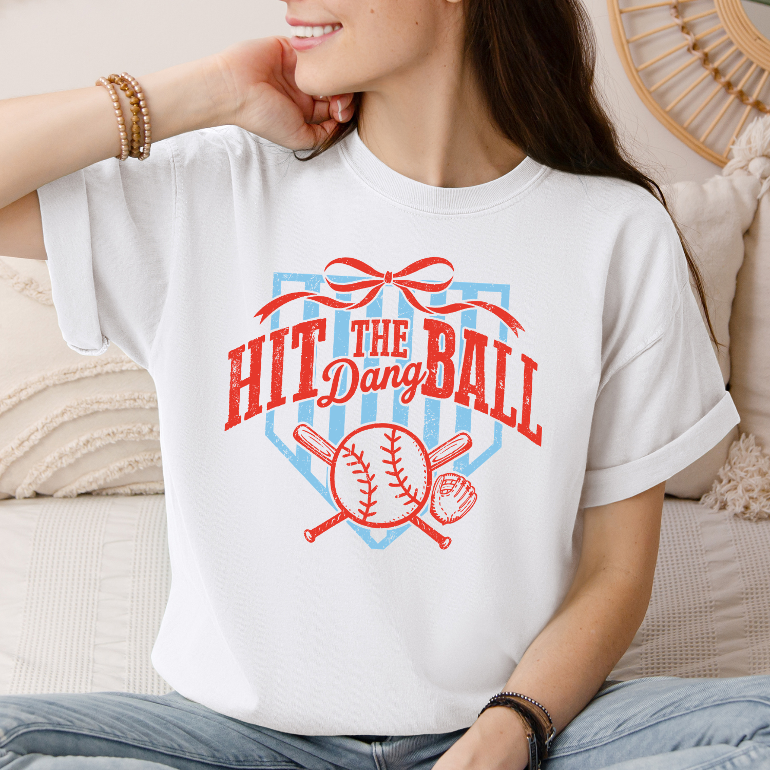 Hit the Dang Ball Baseball Tee