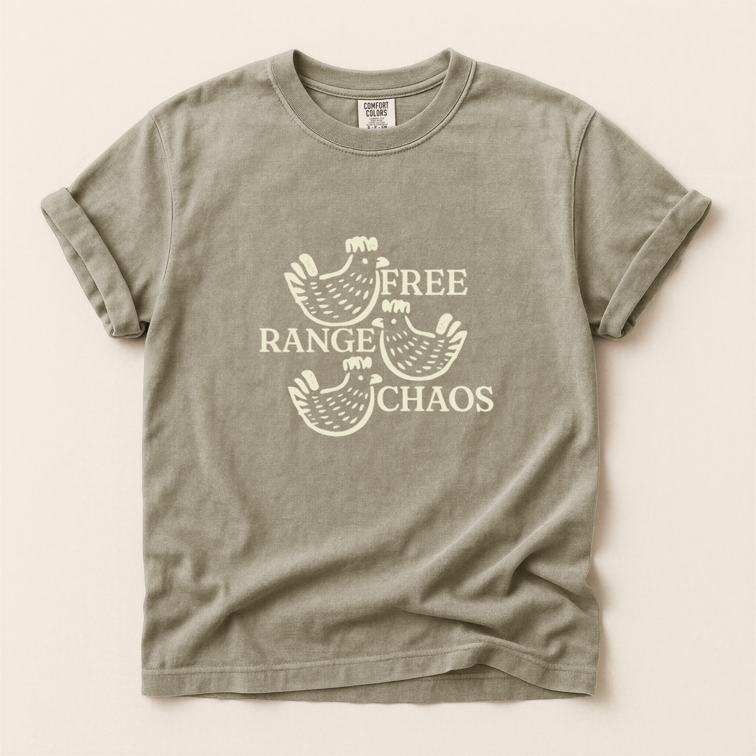 Free Range Chaos  Homestead Chicken Tee
